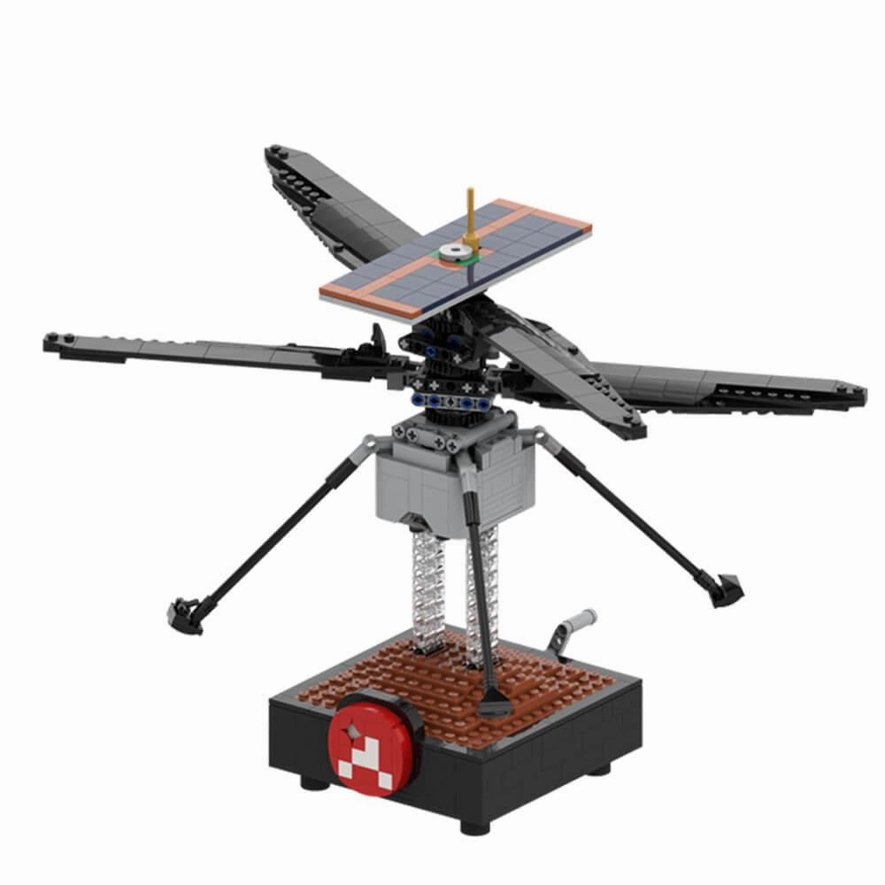NASA Mars Helicopter Ingenuity Ginny MOC 729pcs