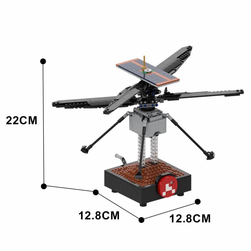NASA Mars Helicopter Ingenuity Ginny MOC 729pcs