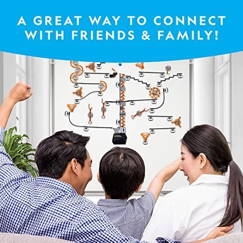NATIONAL GEOGRAPHIC Magnetic Marble Run - 150-Piece STEM Building Set for Kids & Adults with Magnetic Track & Trick Pieces & Marbles for Building A Marble Maze, STEM Project (Amazon Exclusive)