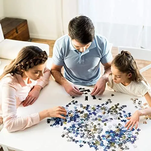 Nattork Jigsaw Puzzle 500 Pieces for Adults Youth Family Space Traveler Solar System Puzzle Pieces Fit Together Perfectly