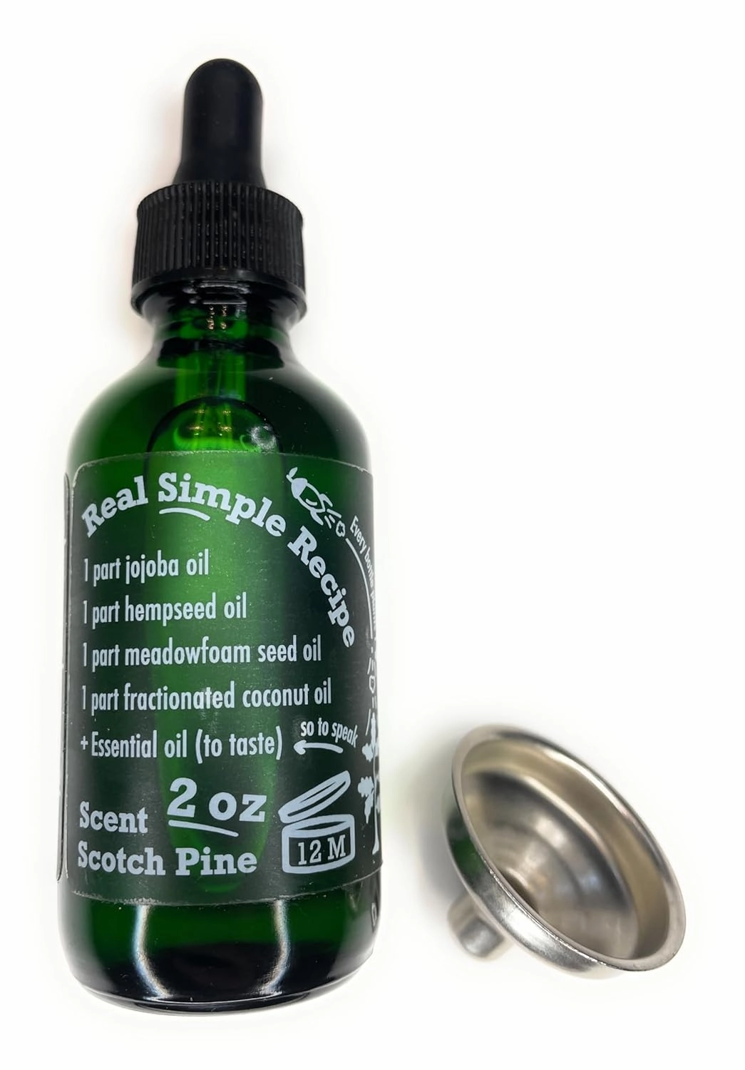 Natural Beard Oil - Scotch Pine - This Beard Oil Plants Trees from Recipe Included - 2 Ounce