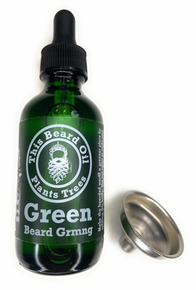 Natural Beard Oil - Scotch Pine - This Beard Oil Plants Trees from Recipe Included - 2 Ounce