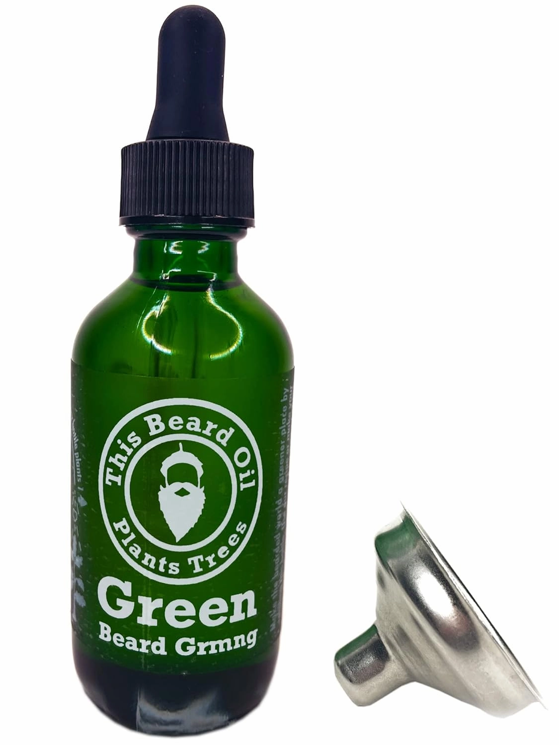 Natural Beard Oil - Unscented - This Beard Oil Plants Trees from Recipe Included - 2 Ounce