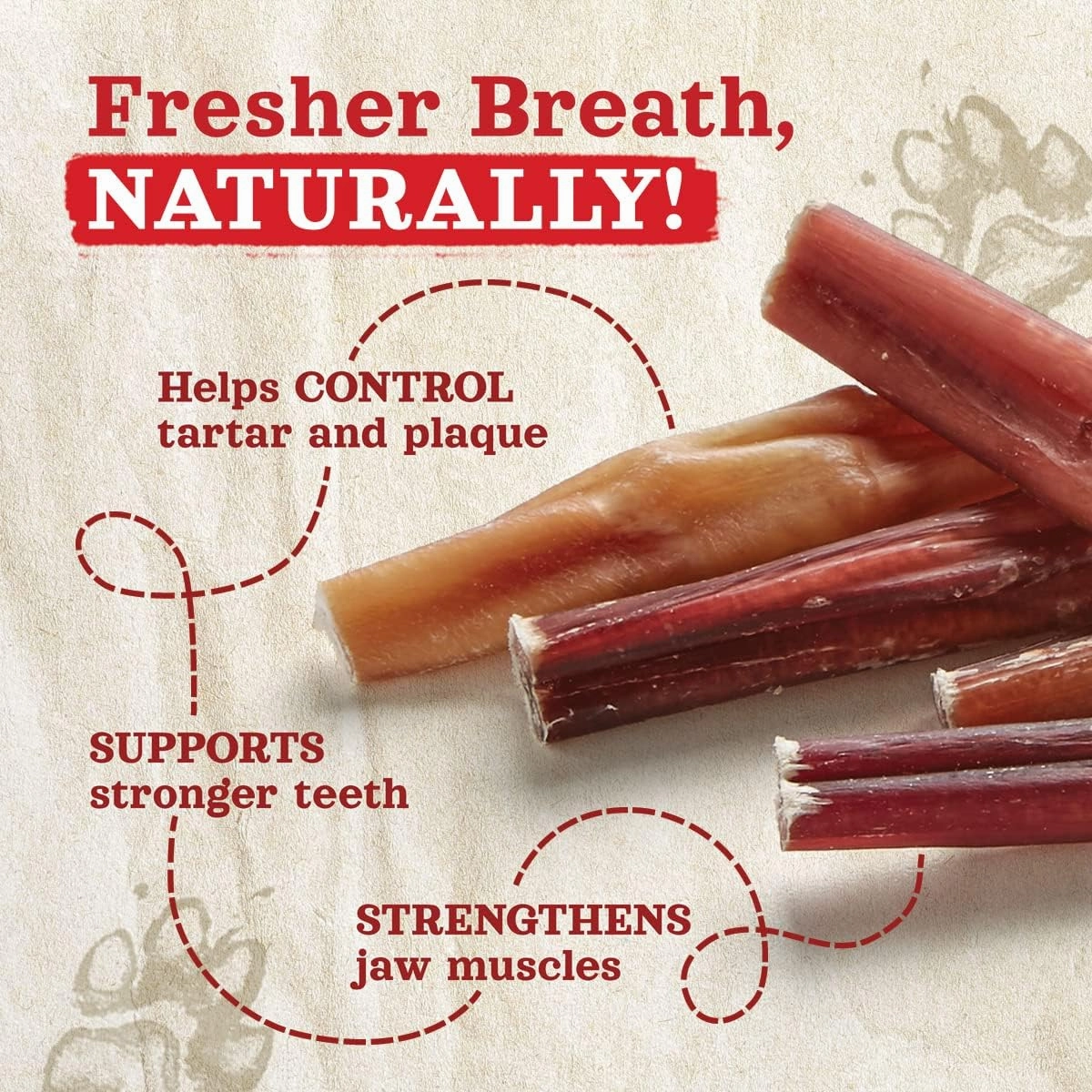 Natural Farm Odor-Free Bully Sticks (6 Inch, 25 Pack), 1.3 lb. Bag, Fully Digestible 100% Beef Pizzle Chews, Grass-Fed, Non-GMO, Grain-Free, Natural Long-Lasting Chews for Small & Large Dogs