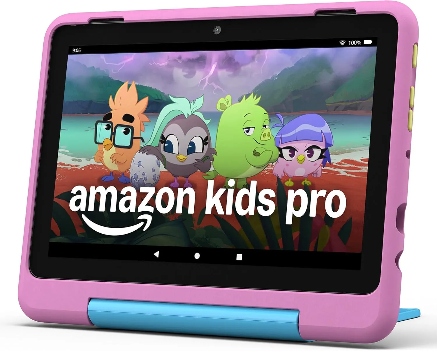 New Amazon Fire HD 8 Kids Pro tablet, ages 6-12. Bright 8" HD screen, includes ad-free content, parental controls, 13-hr battery, slim case for older kids, 32GB, Jungle Cat, (2024 release)