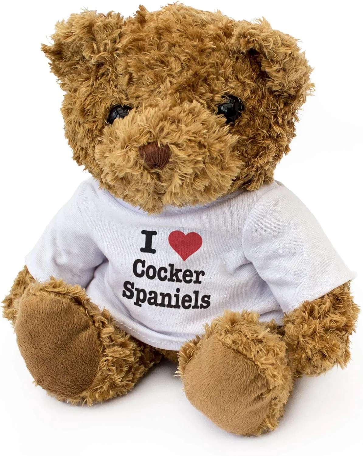 New - I Love Cocker Spaniels - Teddy Bear - Cute Soft Cuddly - Dog Gift Present Birthday Xmas
