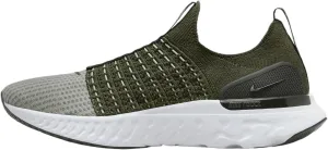 Nike React Phantom Run Flyknit 2 Men's Road Running Shoes (DX2311-300, Rough Green/Sequoia/Enamel Green) Size 10.5