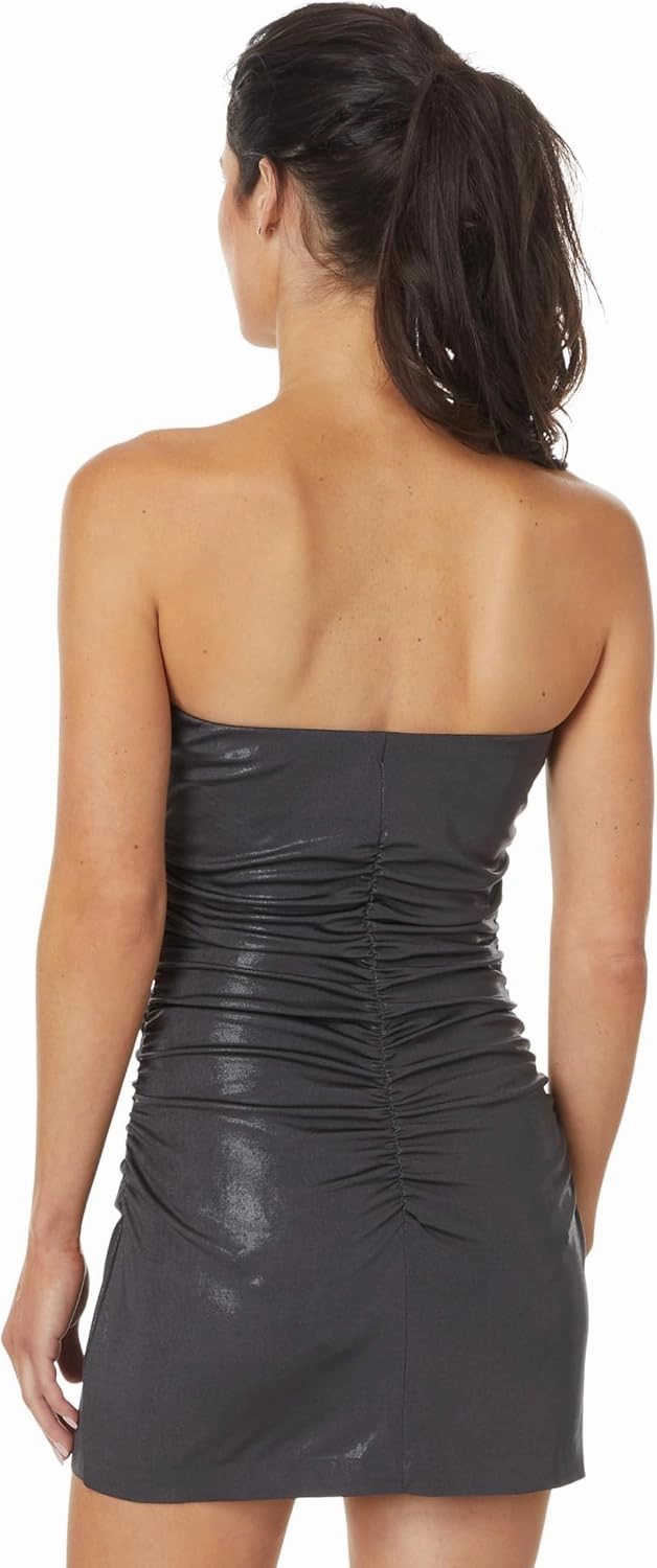 Norma Kamali Women's Strapless Pickleball Mini Dress
