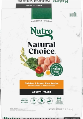 Nutro Natural Choice Adult Dry Dog Food, Chicken and Brown Rice Recipe 13 lbs.