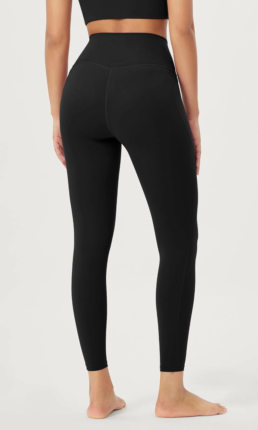 ODODOS Women's High-Waist 7/8 Compression Leggings with High-Positioned Pockets, Yoga Pants for Running & Workout