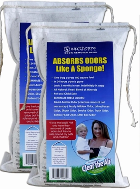 Odor Removing Bag Stinky Smells Pet Odor etc (2 Pack)