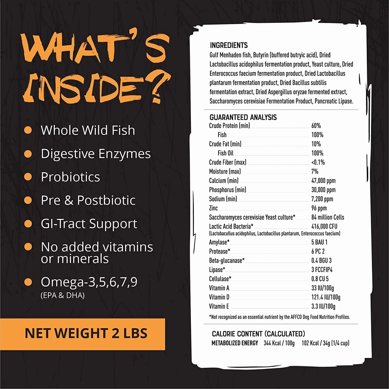 Origins 5-in-1 Dog Supplement - Powdered Food Topper w/Natural Omega 3 Fish Oil - Supports Healthy Digestion, Skin, and Coat - Helps Reduce Itching & Joint Inflammation (5 lbs)
