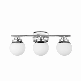Pearson 3-Light Chrome Vanity Light