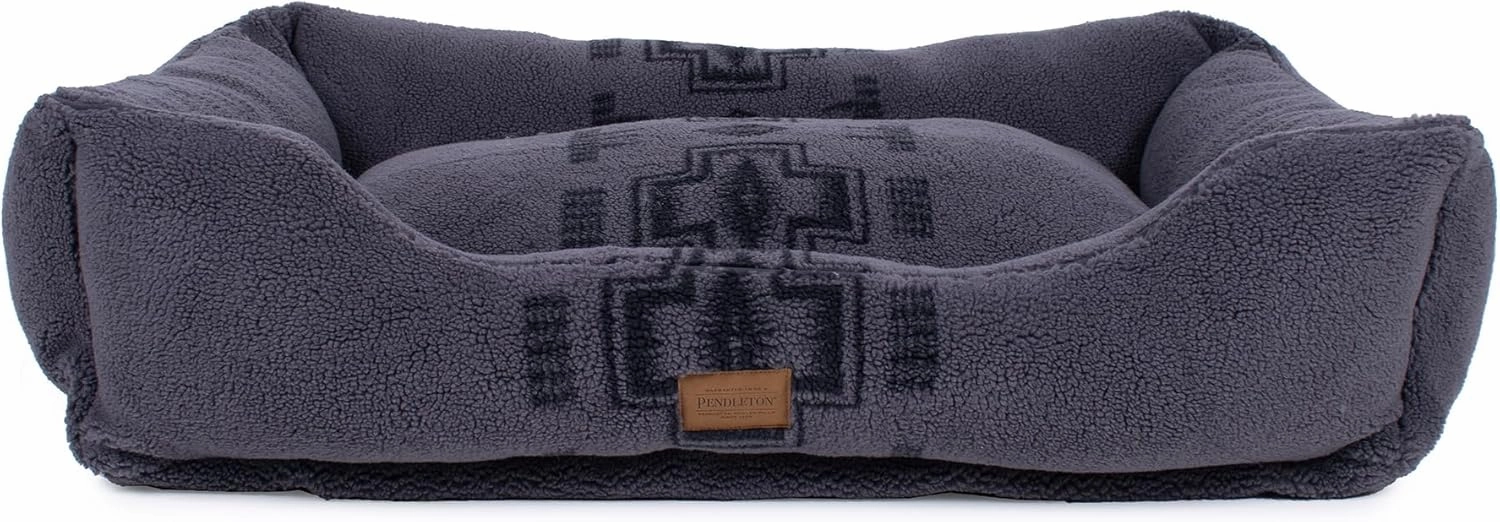 PENDLETON Harding Tonal Berber Kuddler Dog Bed in Gray, XL