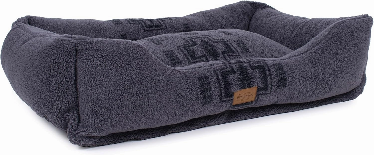 PENDLETON Harding Tonal Berber Kuddler Dog Bed in Gray, XL