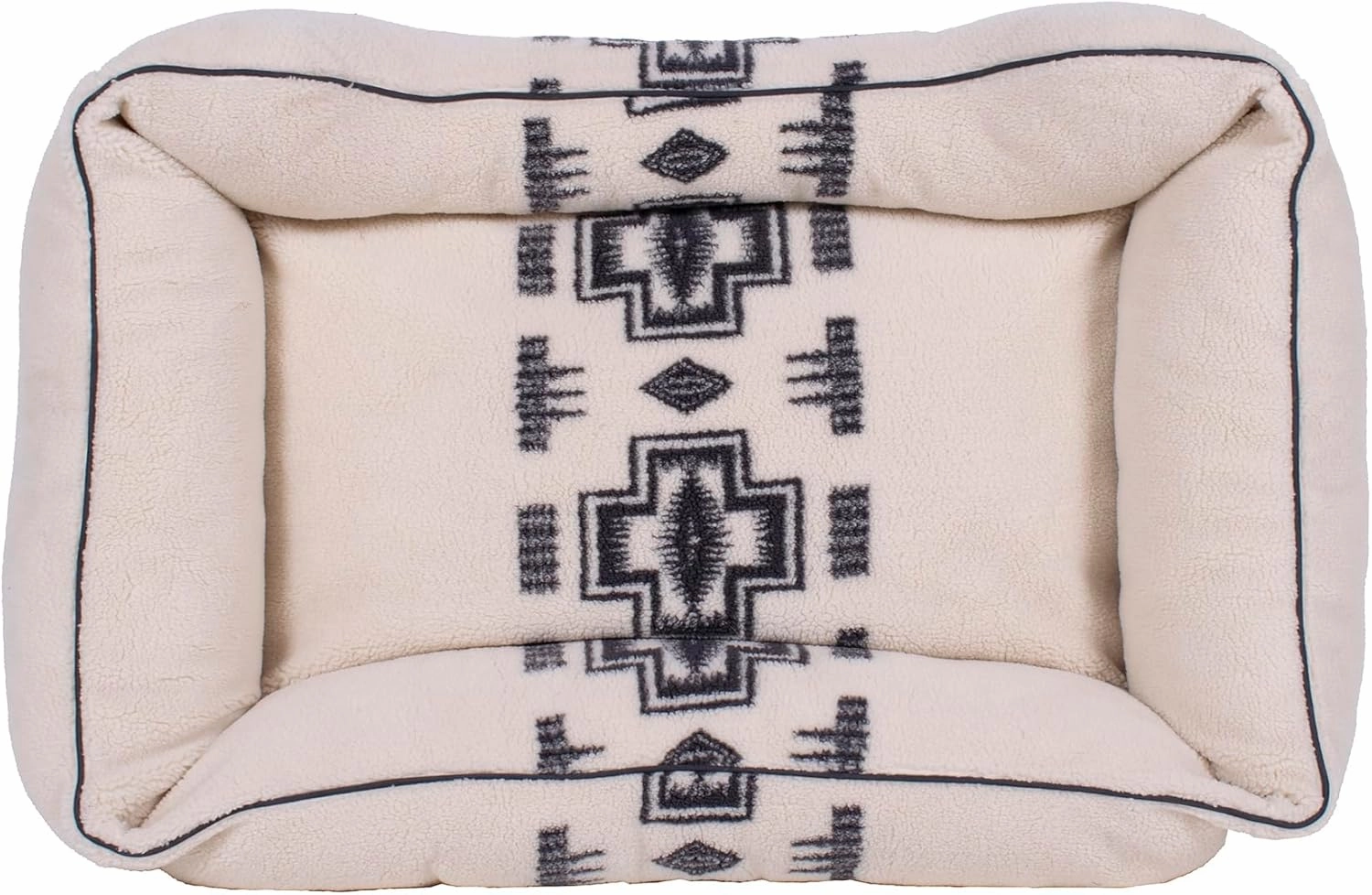 PENDLETON Harding Tonal Berber Kuddler Dog Bed in Natural, XL