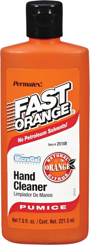 Permatex 25108-12PK Fast Orange Pumice Lotion Hand Cleaner, 7.5 oz. (Pack of 12)