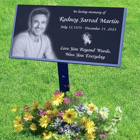 Personalized Memorial Stones, Grave Markers for Cemetery headstones for Graves,Cemetery plaques for Grave Outdoor Plaque,Grave Marker,Black Granite Headstone,tombstones for Graves