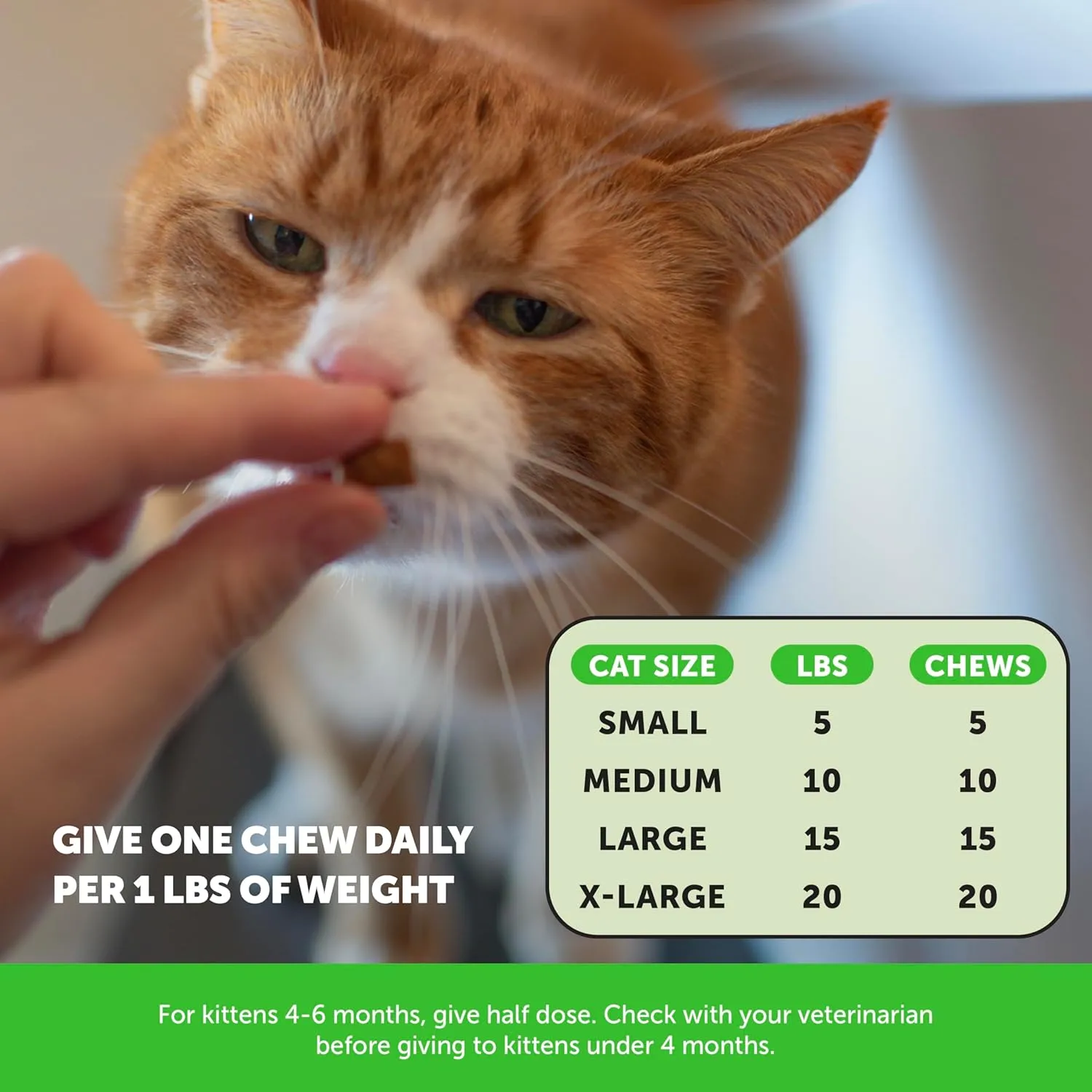 Pet Honesty Cat Hairball Support Crunchy & Creamy Chews, Hairball Remedy Cat Treats, Furball Treatment, Supports Skin & Coat, Digestion, Vitamins & Hairball Medicine, Chicken (90-Day Supply)
