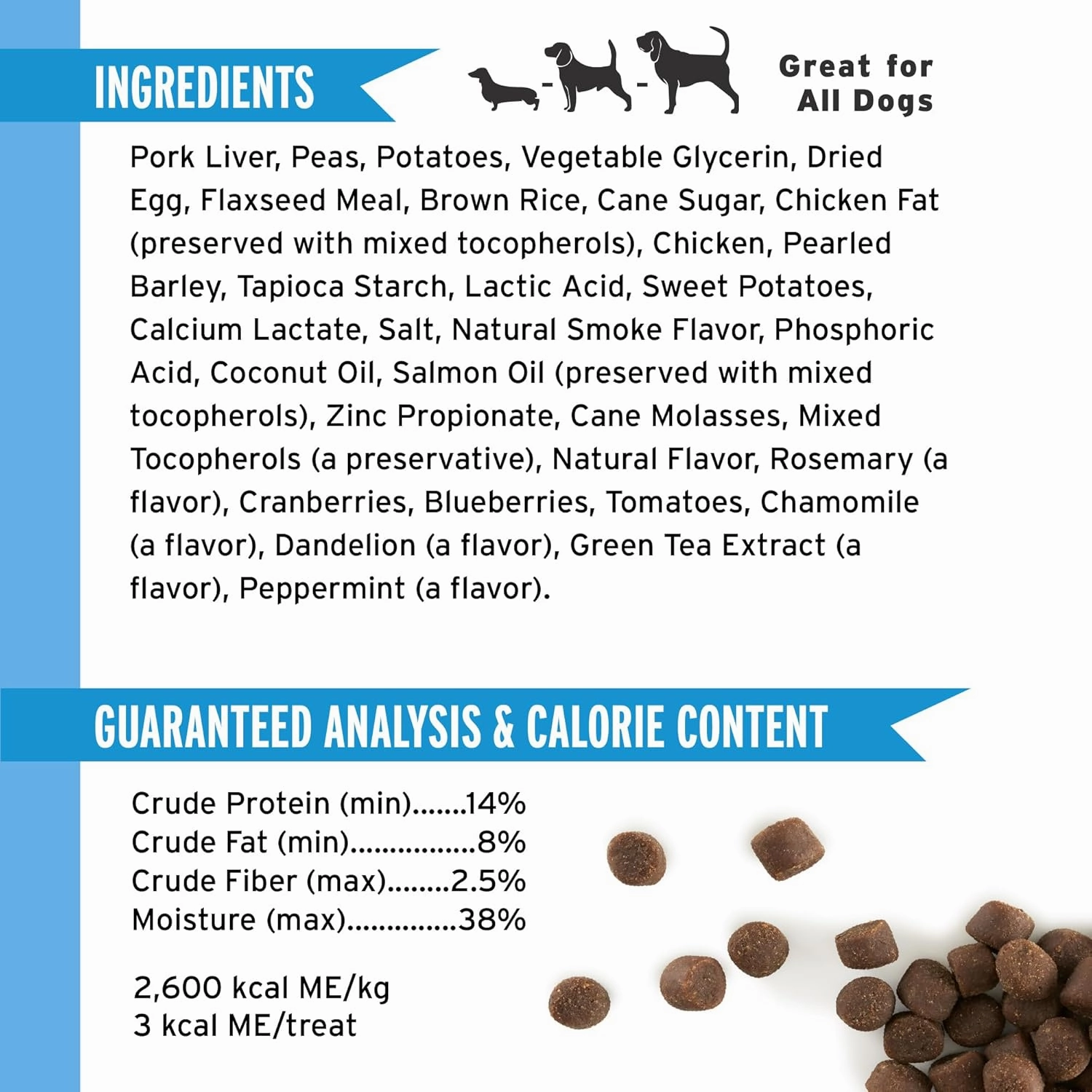 Pet Botanics 20 oz. Pouch Training Reward Soft & Chewy, Chicken Flavor, with 500 Treats Per Bag, The Choice of Top Trainers