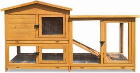 Pet Home Pet House Pet cage Rabbit cage Double Drawer Rabbit nest Pigeon cage Villa King Room Outdoor Cat Villa (Color : Natural)