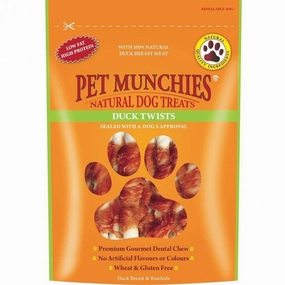 Pet Munchies 80G Duck Twist Dog Treats
