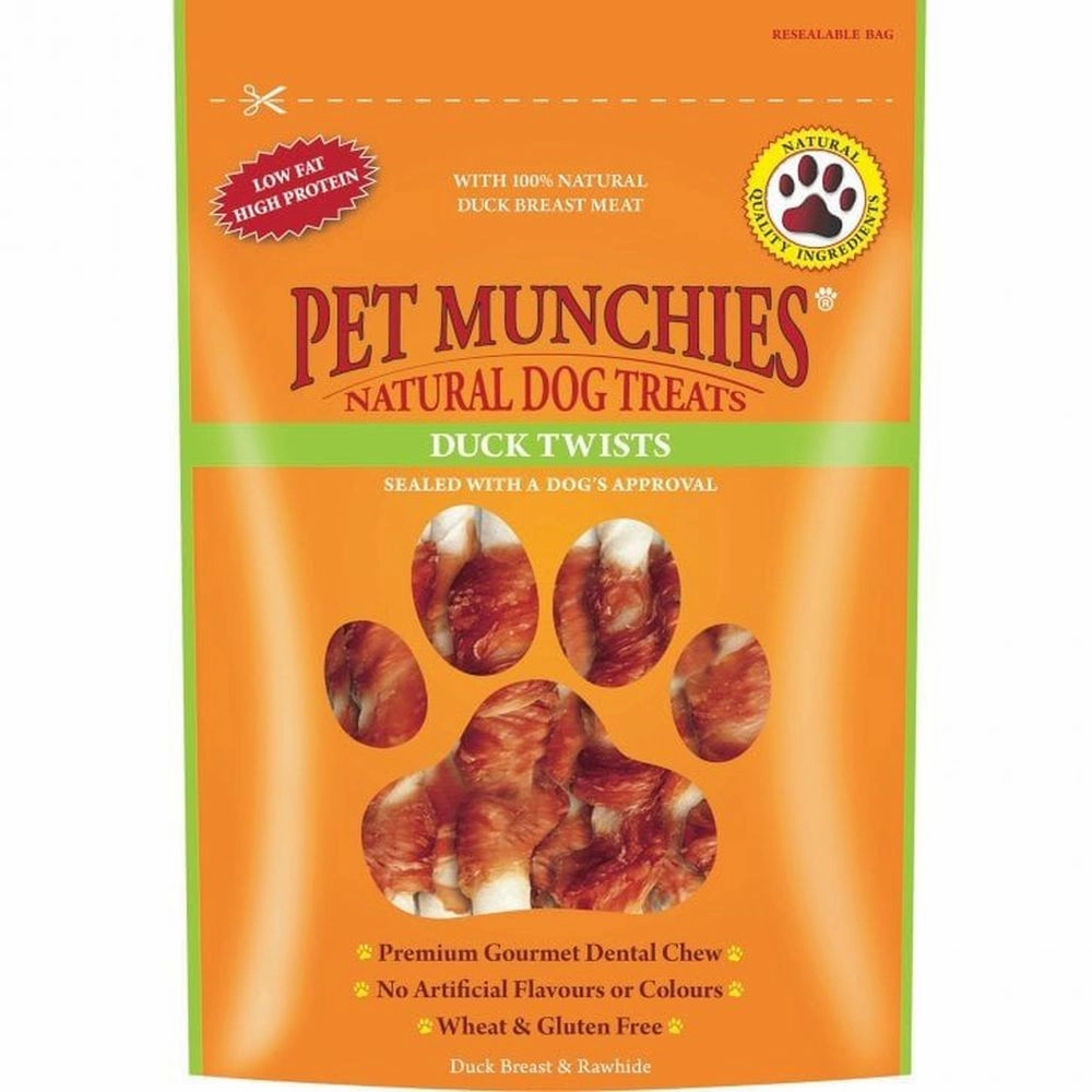 Pet Munchies 80G Duck Twist Dog Treats