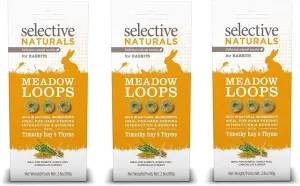 Petfoods 3 Pack of Selective Naturals Meadow Loops, 2.8 Ounces each, with Timothy Hay and Thyme