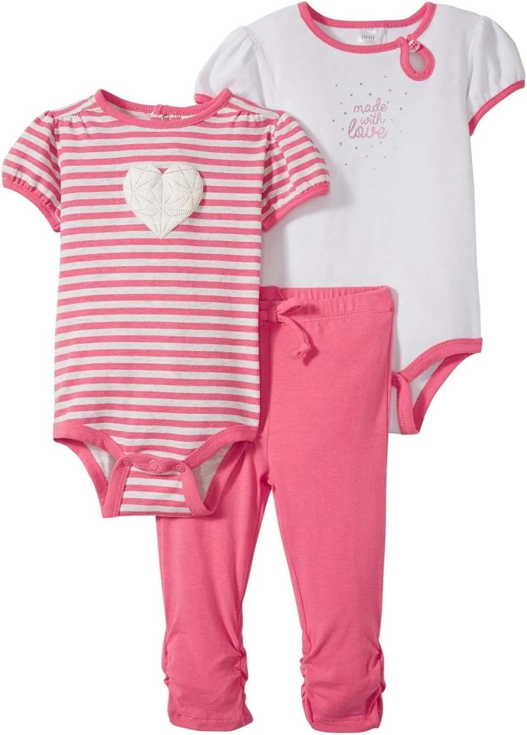 Petit Lem baby-girls Little Star Pink 3 Piece Set