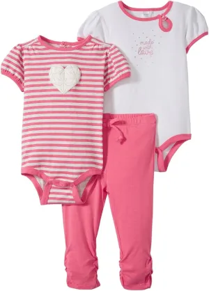 Petit Lem baby-girls Little Star Pink 3 Piece Set