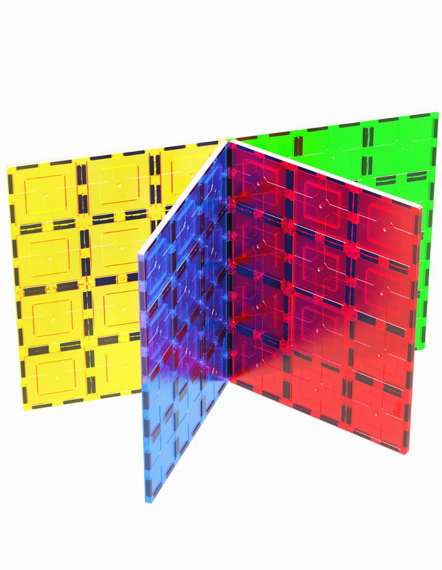 PicassoTiles Big Magnetic Tiles: 4 Pc. Base Stabilizers
