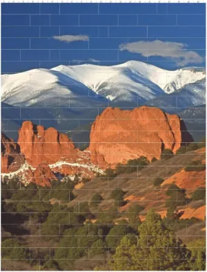 Pikes Peak Colorado Building Block Puzzle Personalized Building Bricks for Adults Square Shaped Block Puzzle Building Brick Block Puzzles Valentine's Day Gifts for Home Decor Brick Puzzle