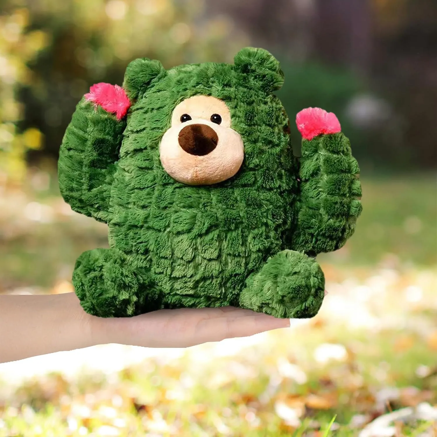 Plant Cactus Stuffed Animals Plush Toys - Super Soft & Washable, Adorable Kids Character Animal Pillows, Perfect for Room Decor, Gifts for Ages 3 , Showcase Your Mood (Green-Cactus,11 inch)