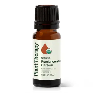 Plant Therapy Organic Frankincense Carterii Essential Oil 100% Pure, USDA Certified Organic, Undiluted, Natural Aromatherapy, Therapeutic Grade 10 mL (1/3 oz)