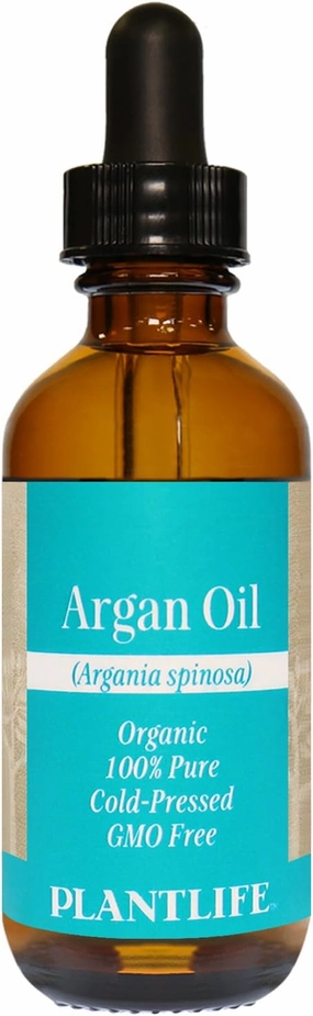 Plantlife Argan Carrier Oil - Cold Pressed, Non-GMO, and Gluten Free Carrier Oils - for Skin, Hair, and Personal Care - 2 oz