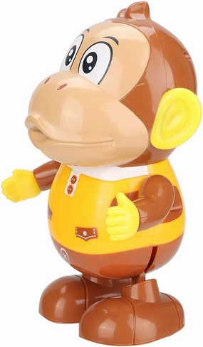 Plastic Monkey Electric Toy Dancing Swinging Cartoon Monkey Light Music Robot Children Entertainment