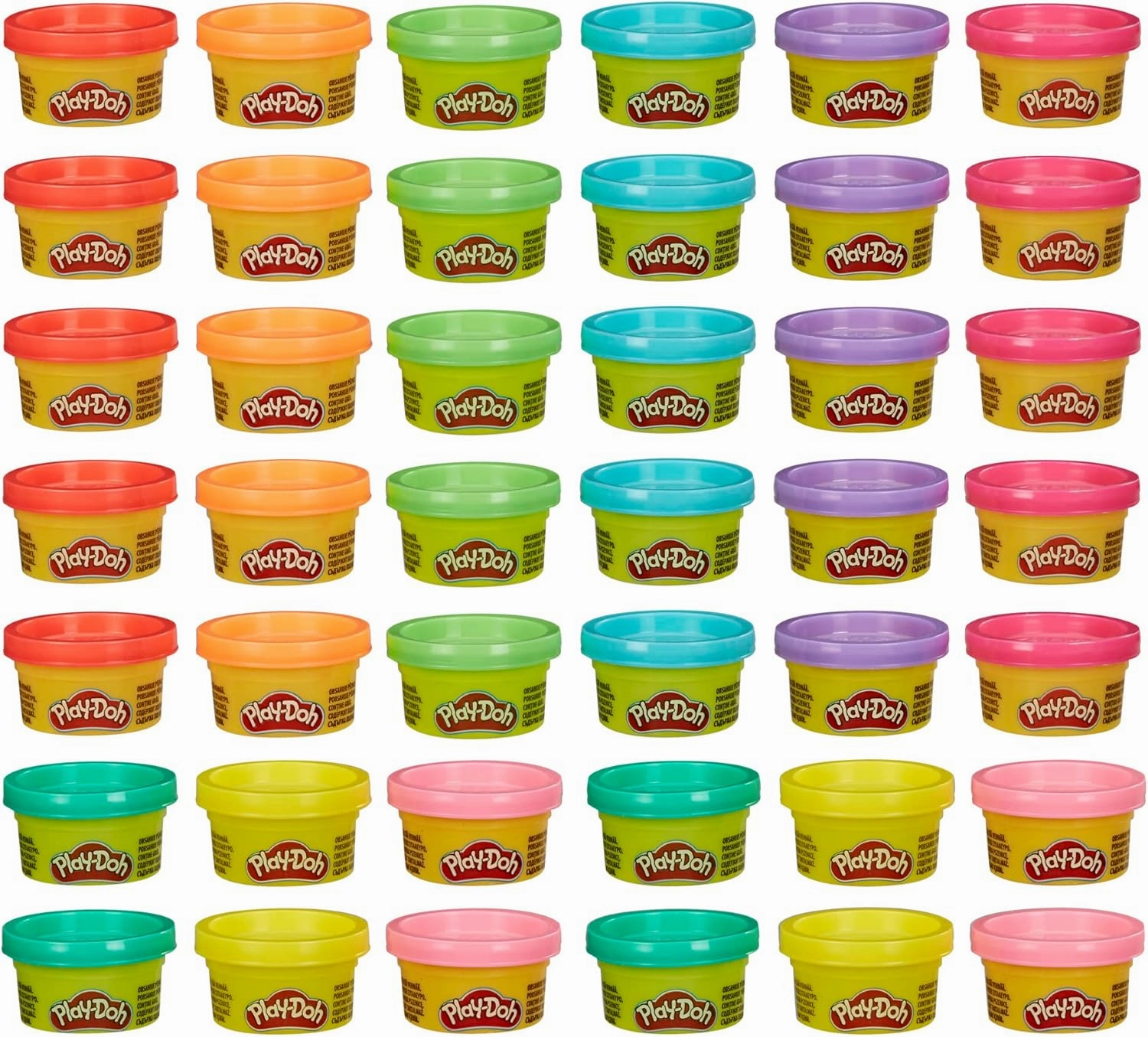 Play Doh Bulk Handout 42-Pack of 1-Ounce Modeling Compound Cans, Non Candy Halloween Handout Toys & Party Favors, Kids Arts & Crafts, Preschool Toys, Ages 2  (Amazon Exclusive)