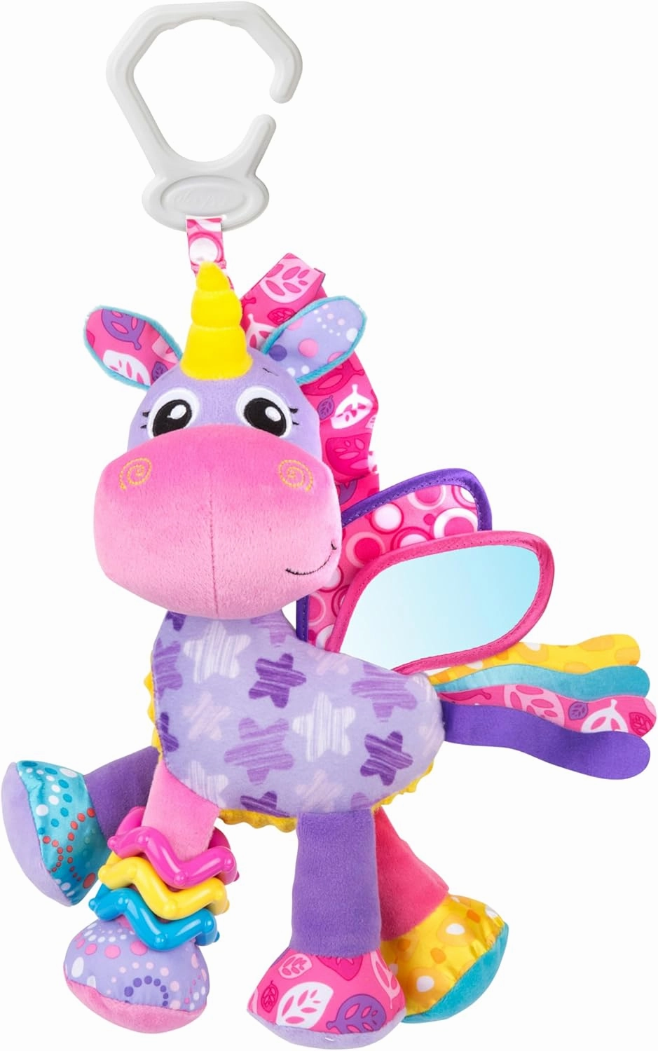 Playgro Baby Toy Activity Friend Stella Unicorn 0186981 for baby infant toddler children is Encouraging Imagination with STEM/STEAM for a bright future - Great Start for A World of Learning