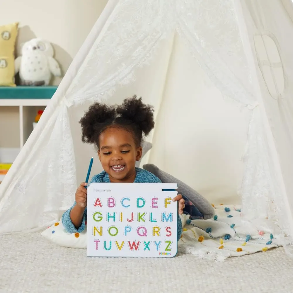 Playskool Magnatab — A to Z Uppercase Letters — Magnetic Board Toy Letter Tracing for Toddlers Learning and Sensory Drawing — for Kids Ages 3 and Up