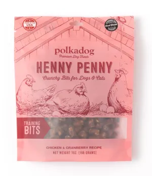 Polkadog Henny Penny Chicken & Cranberry Dog Treats – Cat Snacks, Bite-Shaped Treat for Dogs, Puppies – All-Natural Pet, Dog Treats – 7 oz