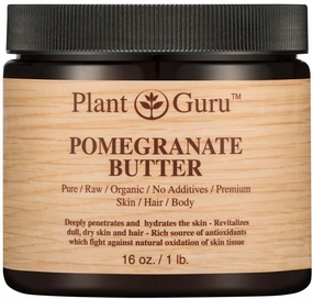 Pomegranate Body Butter 16 oz. 100% Pure Raw Fresh Natural Cold Pressed. Skin Body and Hair Moisturizer, DIY Creams, Balms, Lotions, Soaps.