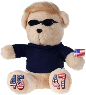 President Donald Bear with Sunglasses Donald Merchandise President Donald Teddy Bear President Donald Gifts