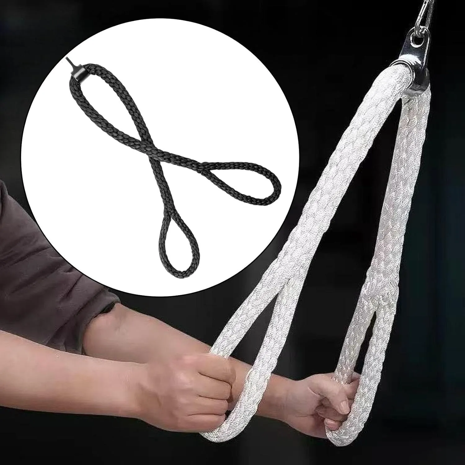 Pulley System Gym Pull Down Rope Nylon Braided Cord for Press Down Cable Machine Easily Install Multifunctional Accessories