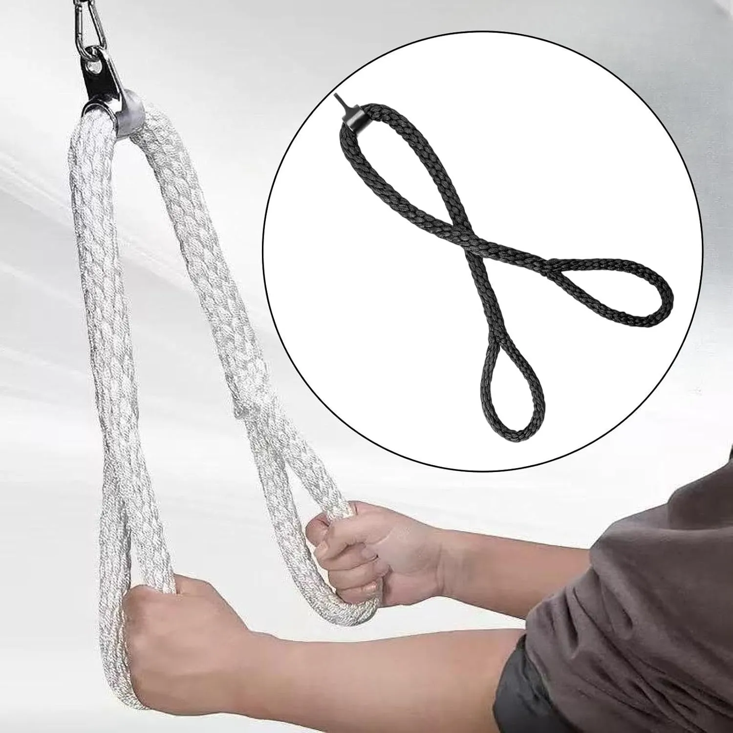 Pulley System Gym Pull Down Rope Nylon Braided Cord for Press Down Cable Machine Easily Install Multifunctional Accessories