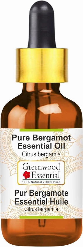 Pure Bergamot Essential Oil (Citrus bergamia) with Glass Dropper Steam Distilled 100ml (3.38 oz)