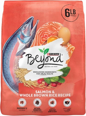Purina Beyond Natural Wholesome Ingredients for Whole Health Dry Cat Food Salmon and Whole Brown Rice Recipe - 6 lb. Bag