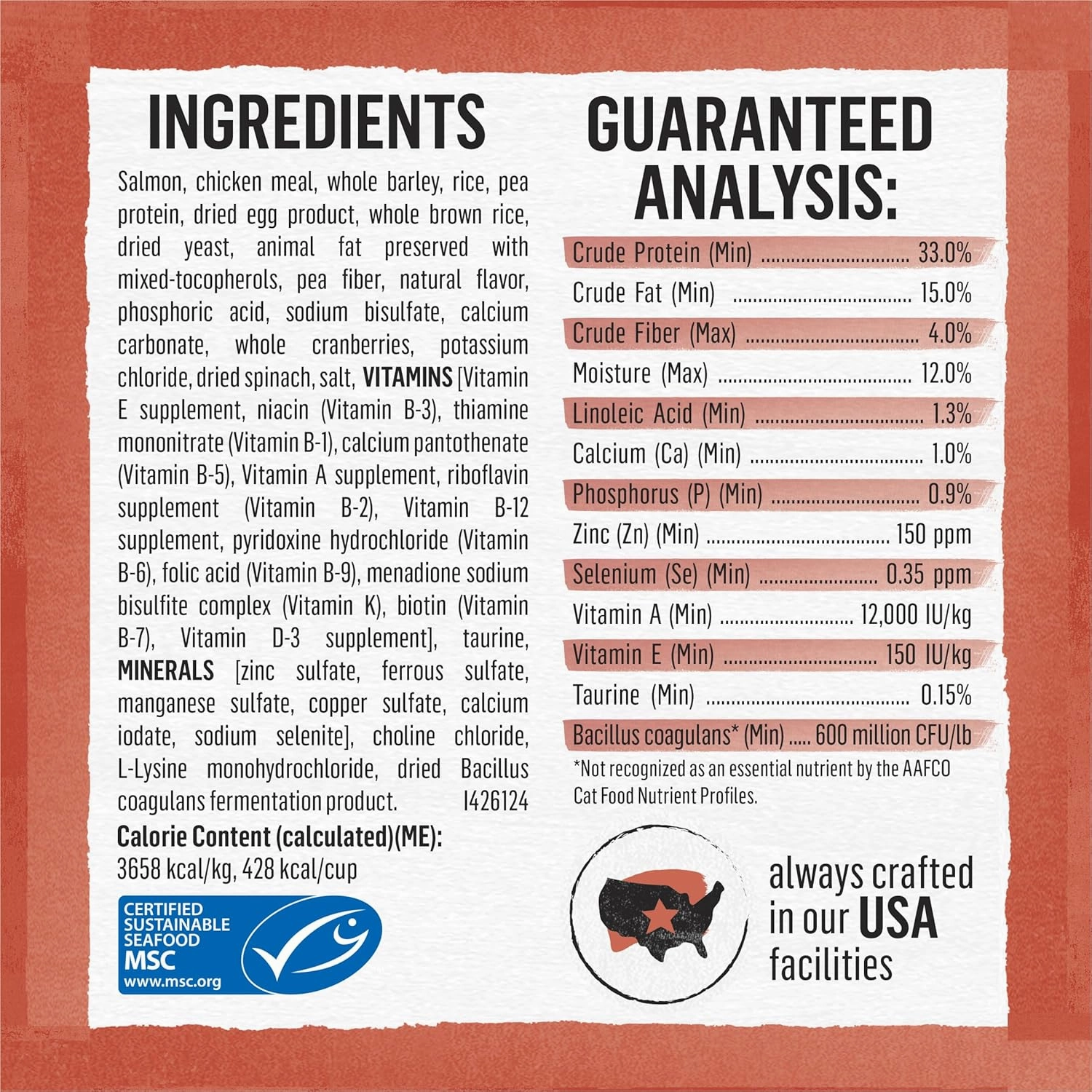 Purina Beyond Natural Wholesome Ingredients for Whole Health Dry Cat Food Salmon and Whole Brown Rice Recipe - 6 lb. Bag