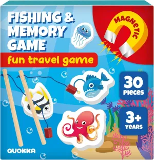 QUOKKA Magnet Game for Kids 3-5 - Fishing Game Kids Ages 4-8 - Travel I Road Trip I Plane I Car Ride - Magnetic Toddler Travel Toys