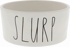 Rae Dunn Magenta Ceramic Dog Slurp Bowl