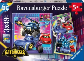 Ravensburger Batwheels 3x49 Piece Jigsaw Puzzle for Kids - Every Piece is Unique, Pieces Fit Together Perfectly
